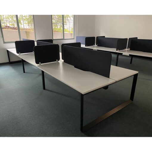 6 Person Desks with Partitions - 5400 x 1500 - 1 available