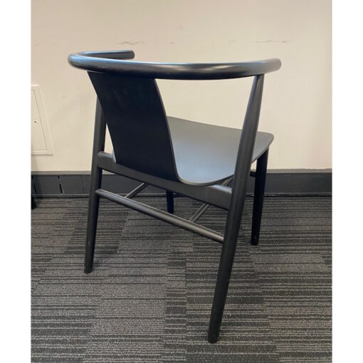 Dean Wooden Dining Chair Full Black - SOLD - Image 4