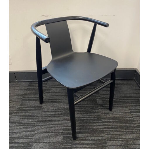 Dean Wooden Dining Chair Full Black - SOLD