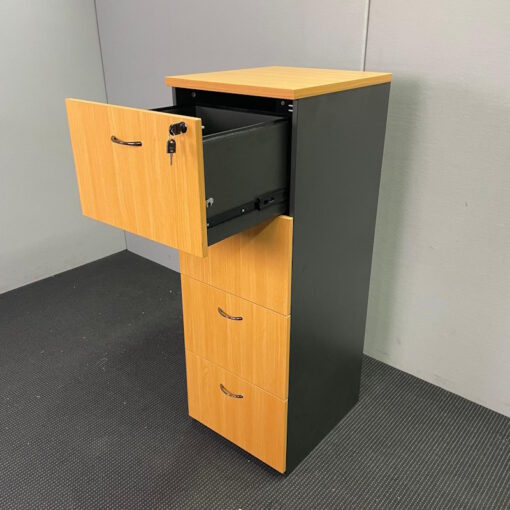 4 Drawer Filing Cabinet - SOLD - Image 3