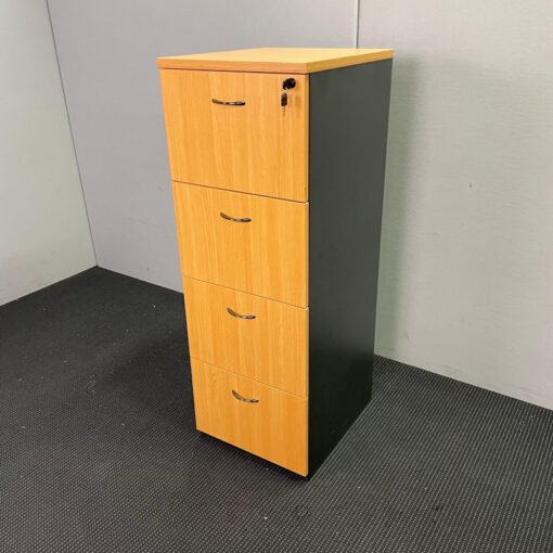 4 Drawer Filing Cabinet - SOLD - Image 4