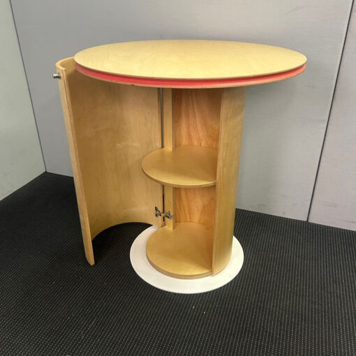 Round Bar Table with Storage - 850W x 950H - SOLD - Image 3