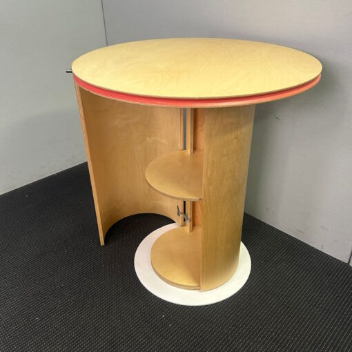 Round Bar Table with Storage - 850W x 950H - SOLD - Image 6