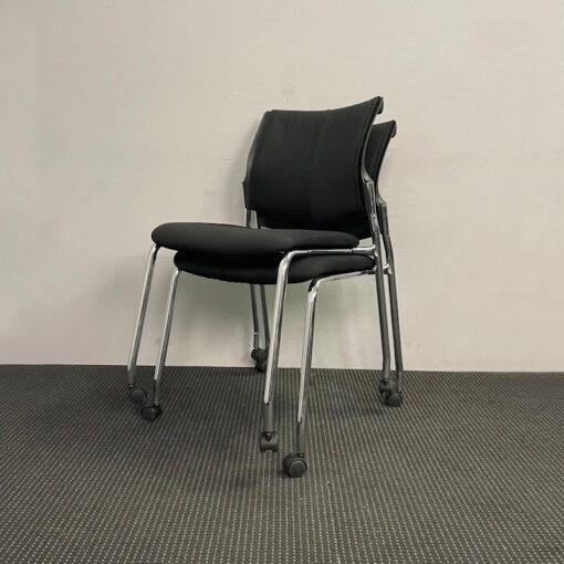 Stackable Chair with Castors by Schiavello - SOLD