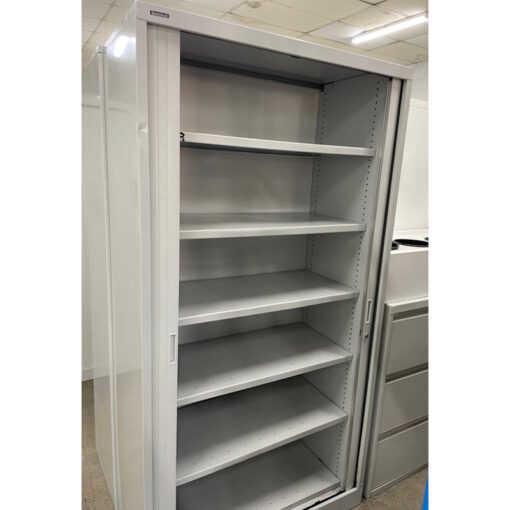 Tambour Door Cabinet Brownbuilt - 1050W x 1980H x 480D - SOLD - Image 2