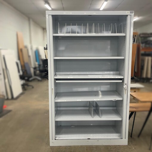 Tambour Door Cabinet Planex - 1200W x 1980H x 500D - SOLD - Image 3