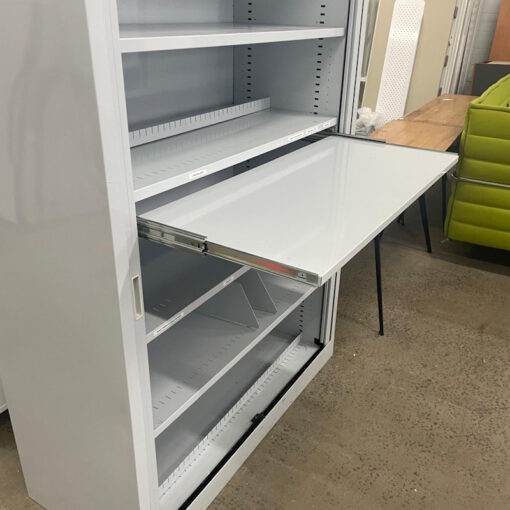 Tambour Door Cabinet Planex - 1200W x 1980H x 500D - SOLD - Image 4