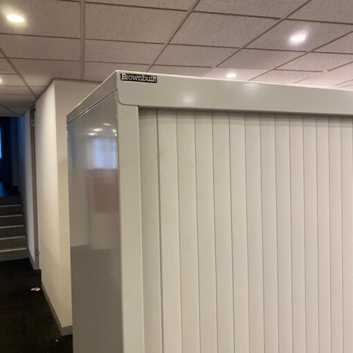 Tambour Door Cabinet Brownbuilt - 1200W x 1980H x 480D - SOLD - Image 3