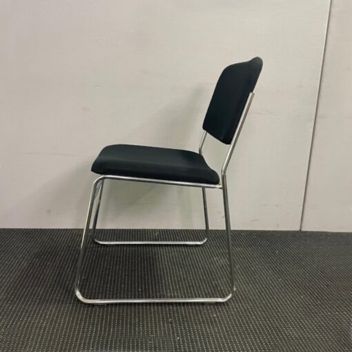 Black Padded Chair - SOLD - Image 3