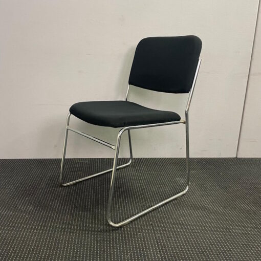 Black Padded Chair - SOLD