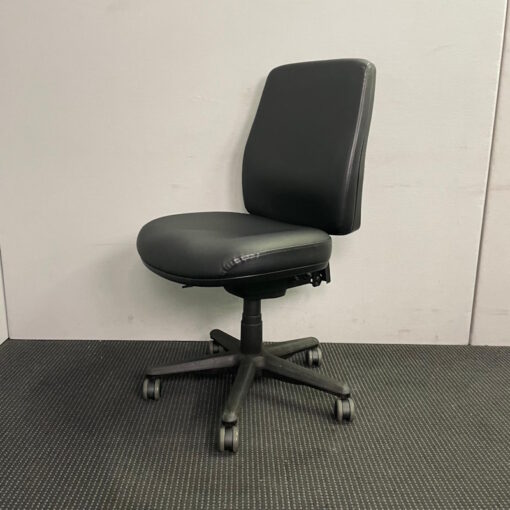 Buro Black Vinyl Office Chair - 17 available - Image 2