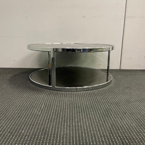 Round Glass Top Coffee Table 800D - SOLD - Image 3