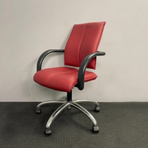 Formway Red Arq Mid Back Meeting Chairs - 8 available
