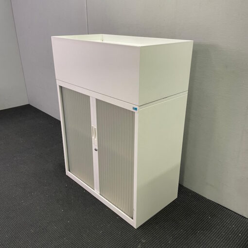 Tambour Door Cabinet with Planter Box - 900W x 1200H x 480D - 1 available - Image 4