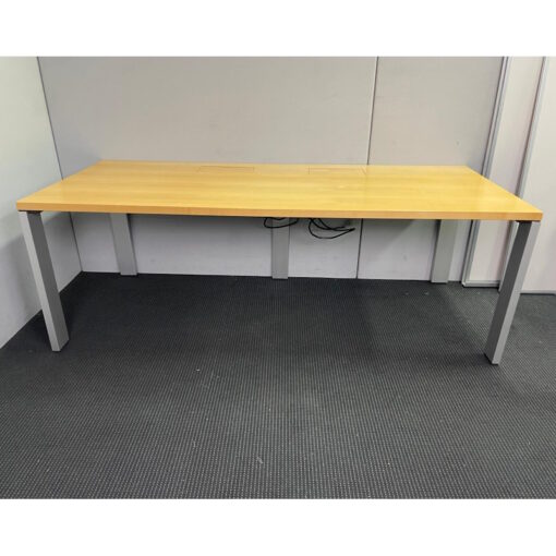 Wilkhahn Palette 640 Desk with Power Inserts - 2100 x 900 - SOLD - Image 2