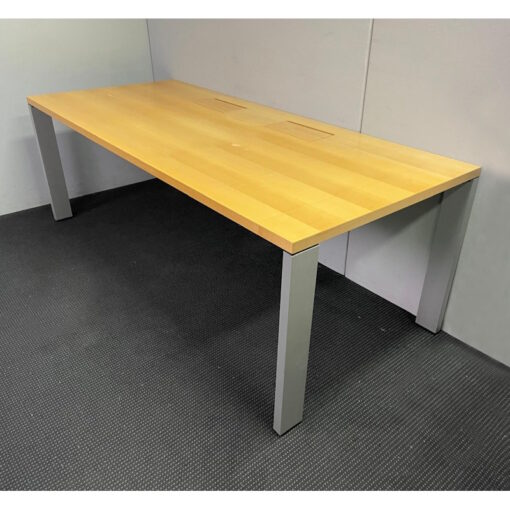 Wilkhahn Palette 640 Desk with Power Inserts - 2100 x 900 - SOLD - Image 3