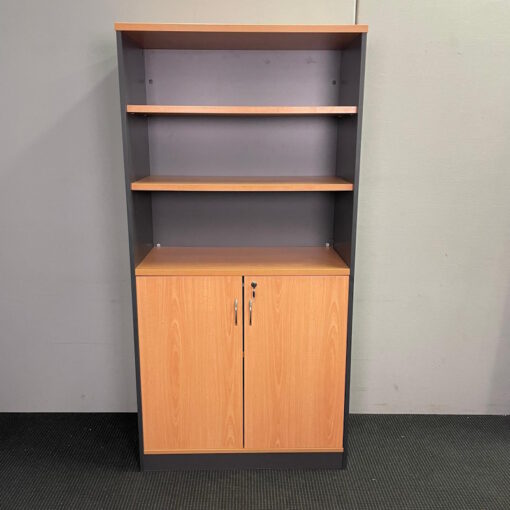 Bookcase with Cupboard - SOLD