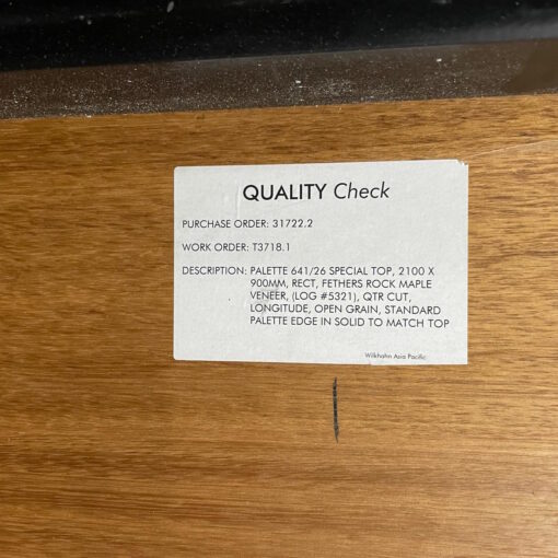 Wilkhahn Palette 640 Desk with Power Inserts - 2100 x 900 - SOLD - Image 10