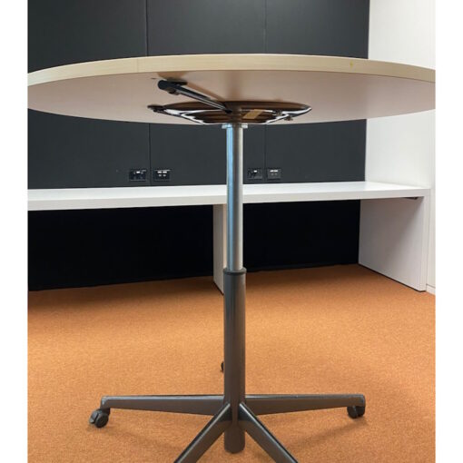 Height adjustable Flip Top Round Meeting Table - 1200D - SOLD - Image 7