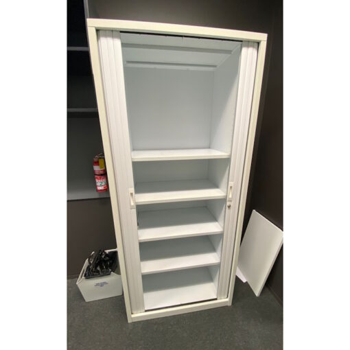 Tambour Door Cabinet - 900W x 2000H x 460D - SOLD - Image 2