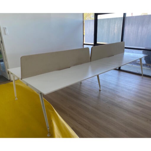 4 Person Desk with Partitions - 3600 x 1600 - 3 available - Image 2