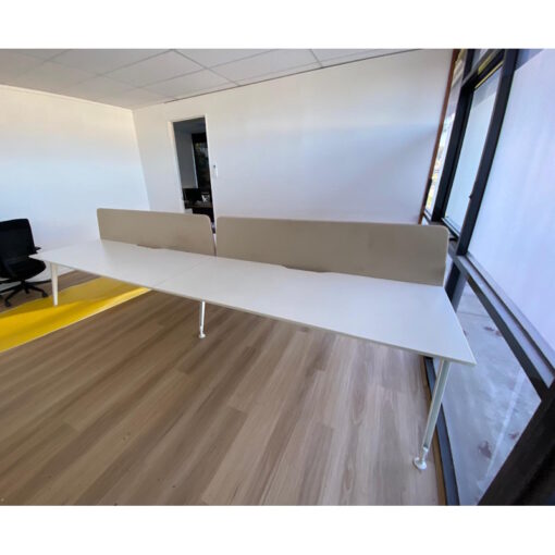 4 Person Desk with Partitions - 3600 x 1600 - 3 available - Image 3