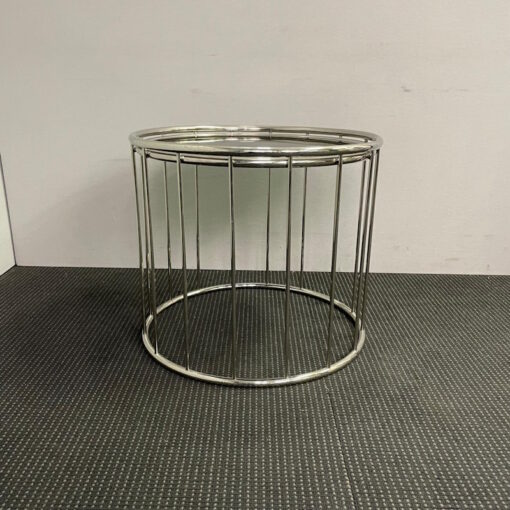 Round Glass Top Coffee Table 600D - SOLD - Image 2