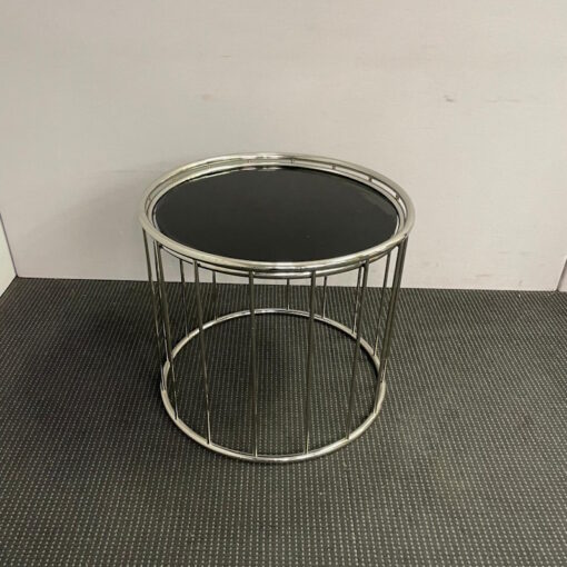 Round Glass Top Coffee Table 600D - SOLD