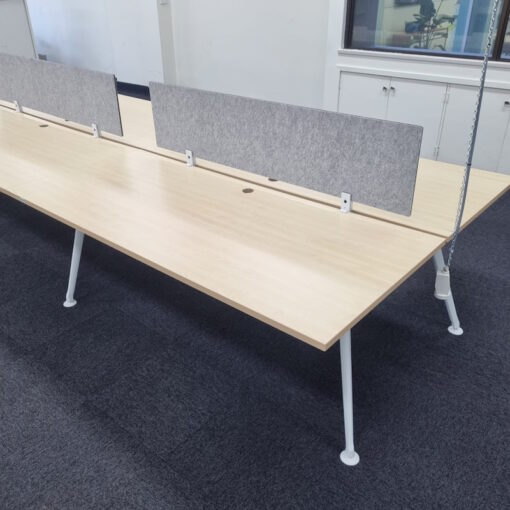 6 Person Desks with Partitions - 5400 x 1625 - 2 available - Image 5