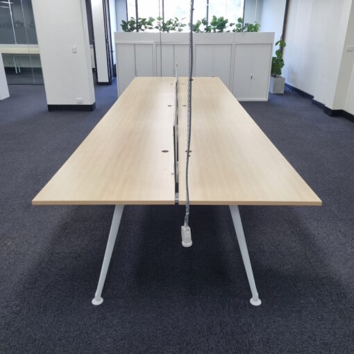 6 Person Desks with Partitions - 5400 x 1625 - 2 available - Image 3