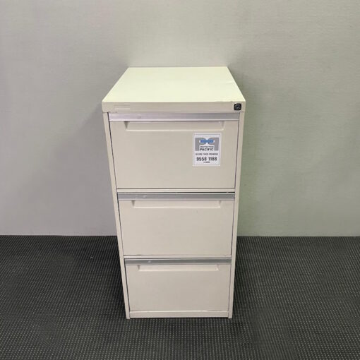 3 Drawer Filing Cabinet - SOLD - Image 2