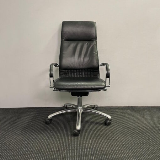 Sitland Leather Boardroom Chair Fixed Height - SOLD