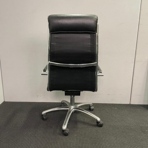 Sitland Leather Boardroom Chair Fixed Height - SOLD - Image 4