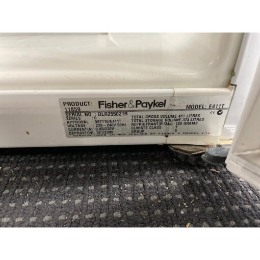 Fisher & Paykel E411T Top Mount 411L Fridge - SOLD - Image 8