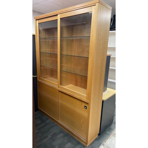 Glass Doors Display Storage Cupboard - 1500W x 355D x 2120H - SOLD - Image 3