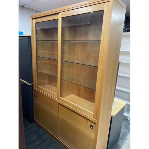 Glass Doors Display Storage Cupboard - 1500W x 355D x 2120H - SOLD - Image 4