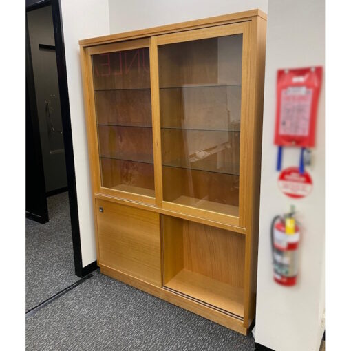 Glass Doors Display Storage Cupboard - 1500W x 355D x 2120H - SOLD - Image 2