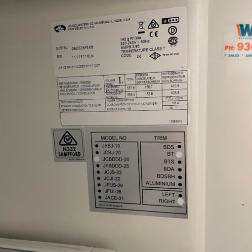 Amana GB2026PEKB American Bottom Mount Refrigerator - SOLD - Image 9