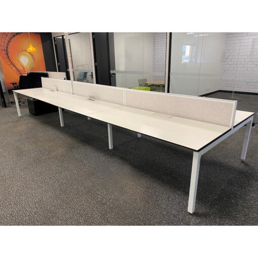 6/10 Person Desks with/without Partitions - 6 available