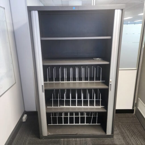Tambour Door Cabinet - 1200W x 1980H x 500D - SOLD - Image 2