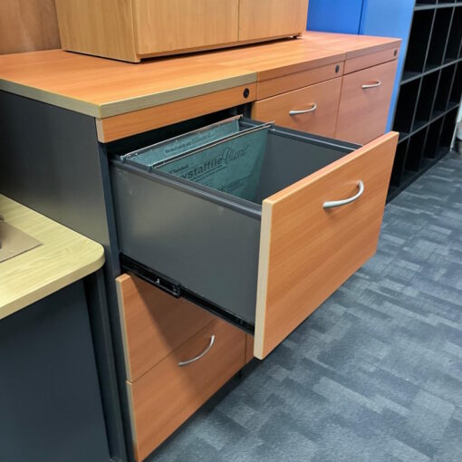 3 Drawer Filing Cabinet - SOLD - Image 3