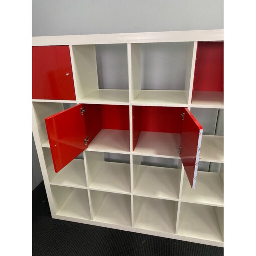 4 x 4 Cube Shelving Storage with Doors - SOLD - Image 3