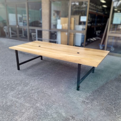 Meeting Table Solid Wood  2800 x 1300 - SOLD - Image 2