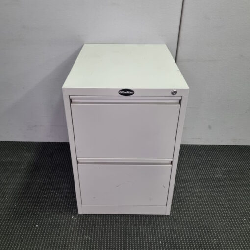 2 Drawer Filing Cabinet OfficeMax - SOLD - Image 2