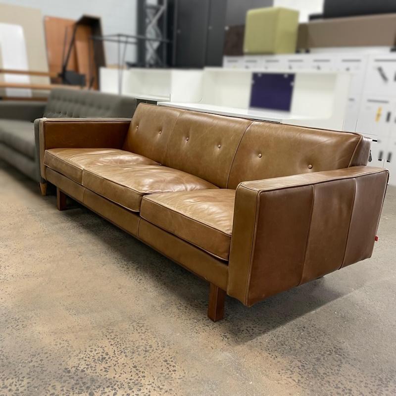 Embassy Leather Sofa 3 Seater by GUS - SOLD - Image 3