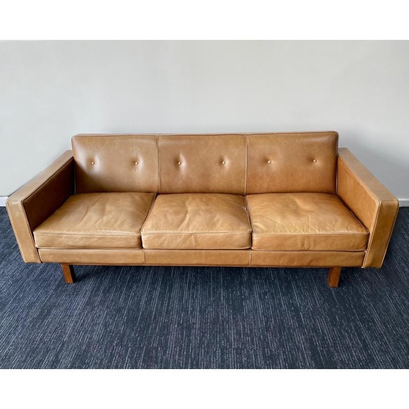 Embassy Leather Sofa 3 Seater by GUS - SOLD
