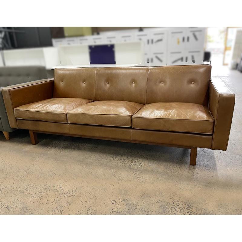 Embassy Leather Sofa 3 Seater by GUS - SOLD - Image 5
