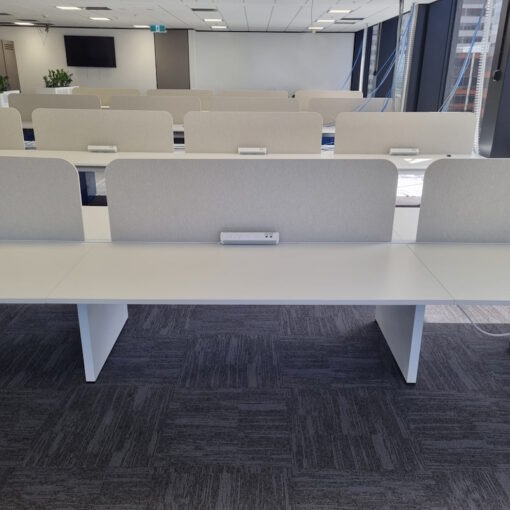 6/8 Person Desks with Partitions - 1 available - Image 2