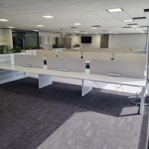 6/8 Person Desks with Partitions - 1 available