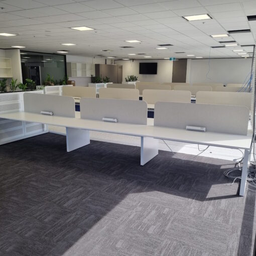 6/8 Person Desks with Partitions - 1 available